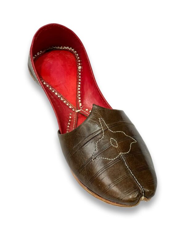 dark brown punjabi jutti