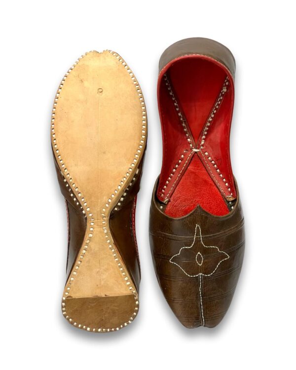 dark brown punjabi jutti
