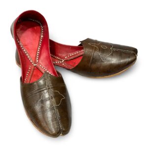 dark brown punjabi jutti