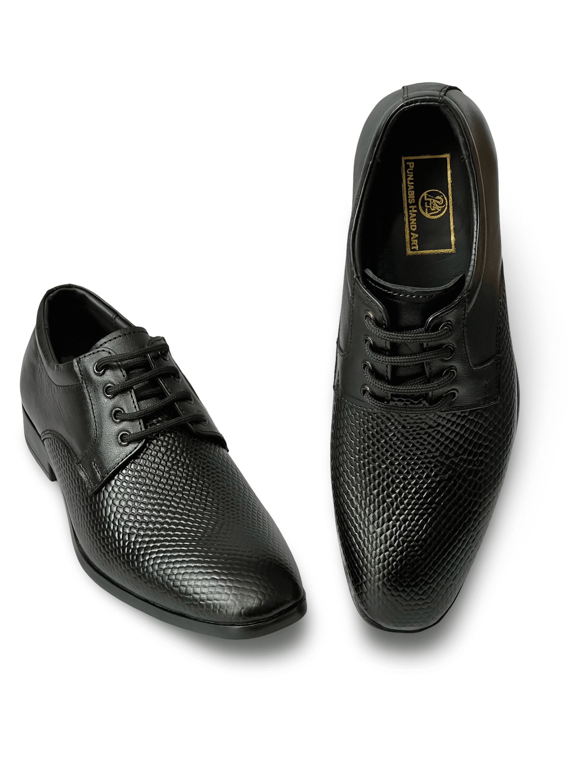 vardavero || pha formal lace up shoes for men | embossed leather | genuine leather shoes