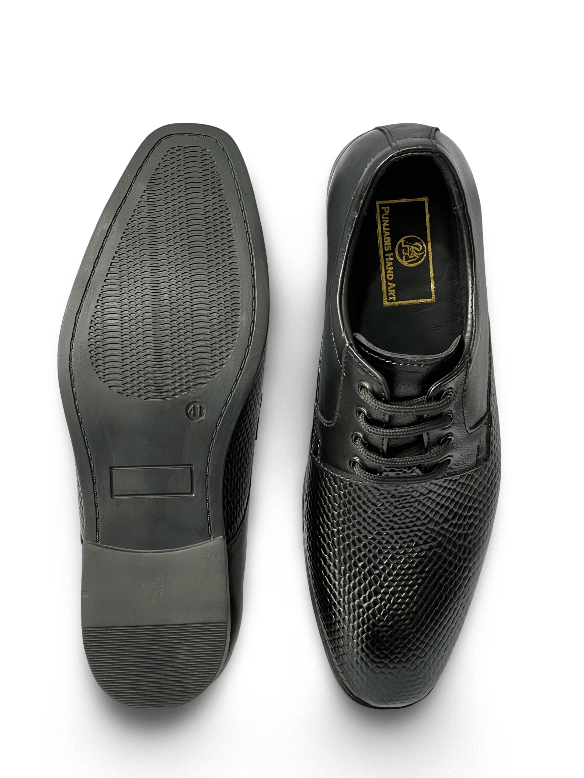 vardavero || pha formal lace up shoes for men | embossed leather | genuine leather shoes
