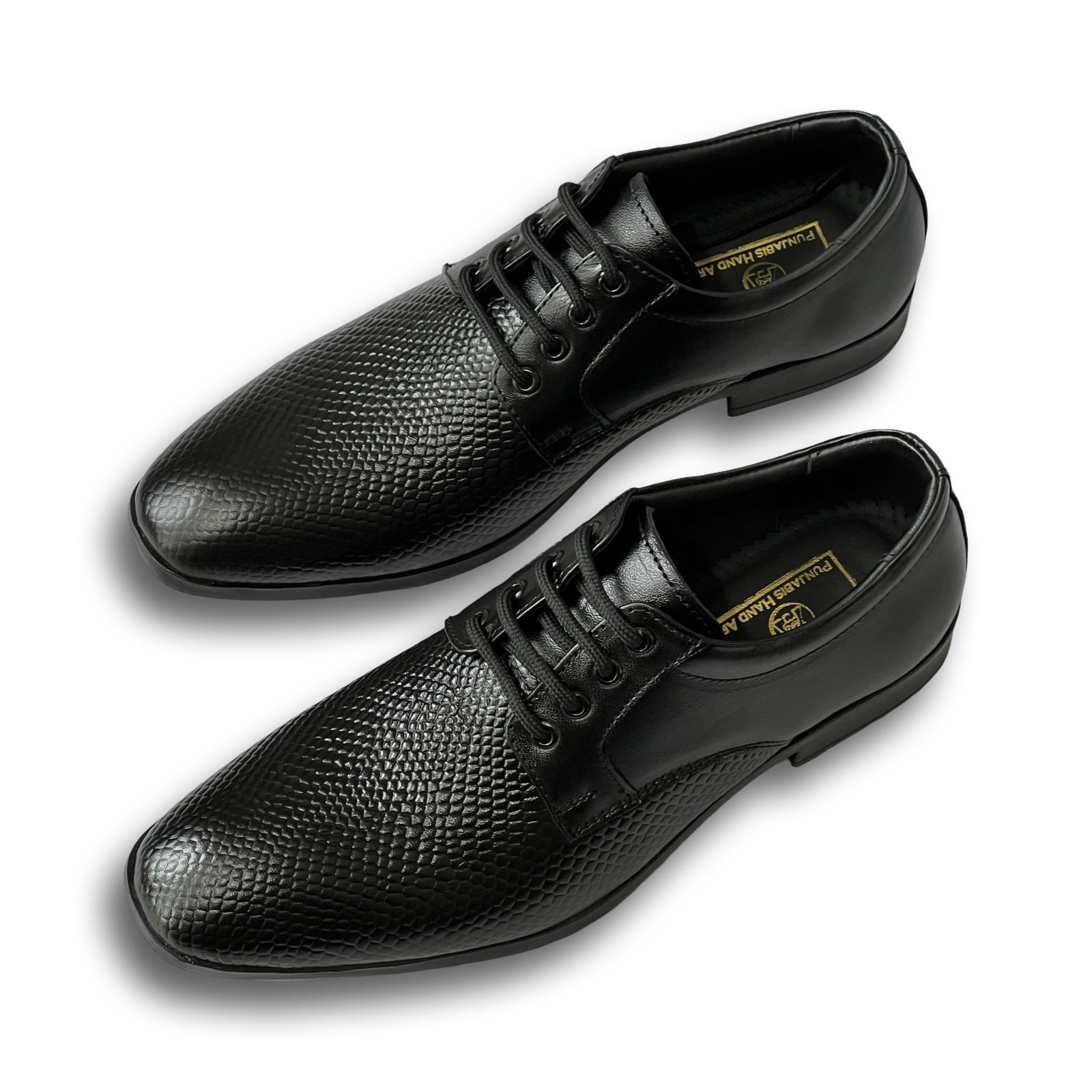 vardavero || pha formal lace up shoes for men | embossed leather | genuine leather shoes