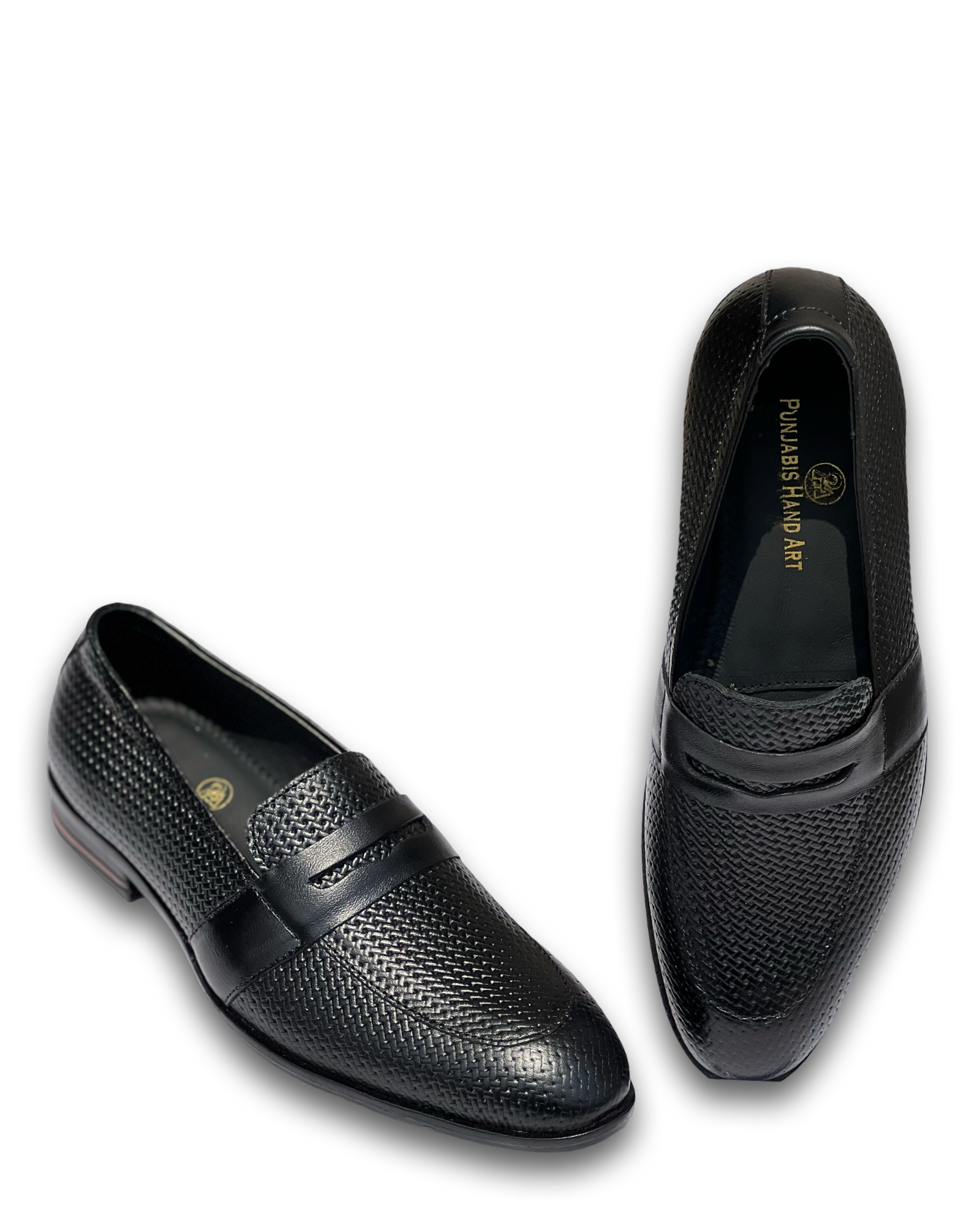 gravura || pha party loafer slip on full embossed leather shoes for men | genuine leather shoes