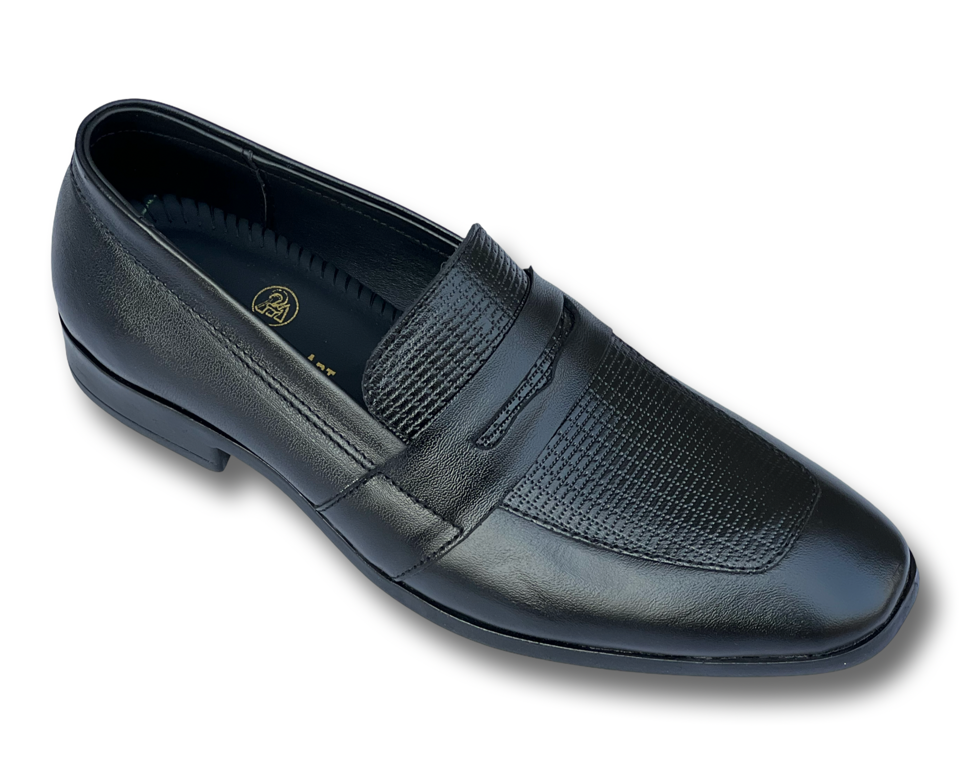 molvano || pha block heel penny shoes for men | embossed leather | flat loafer shoes | genuine leather shoes