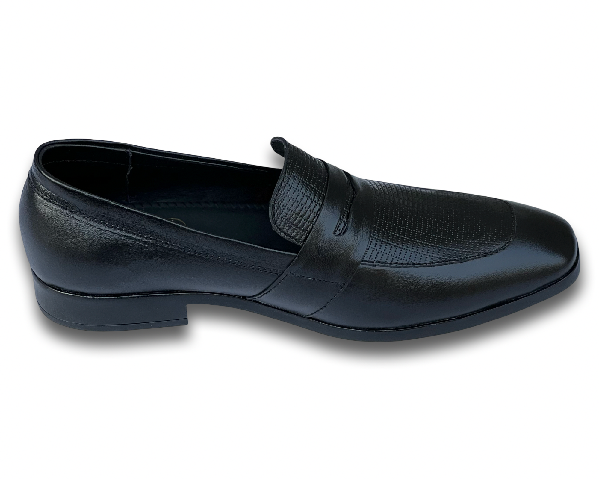molvano || pha block heel penny shoes for men | embossed leather | flat loafer shoes | genuine leather shoes