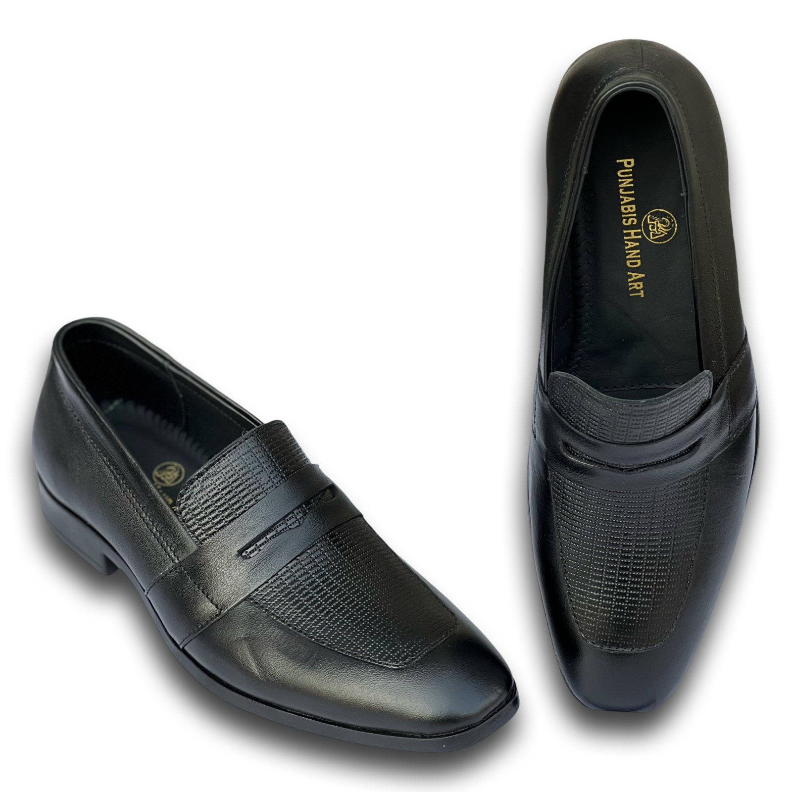 molvano || pha block heel penny shoes for men | embossed leather | flat loafer shoes | genuine leather shoes