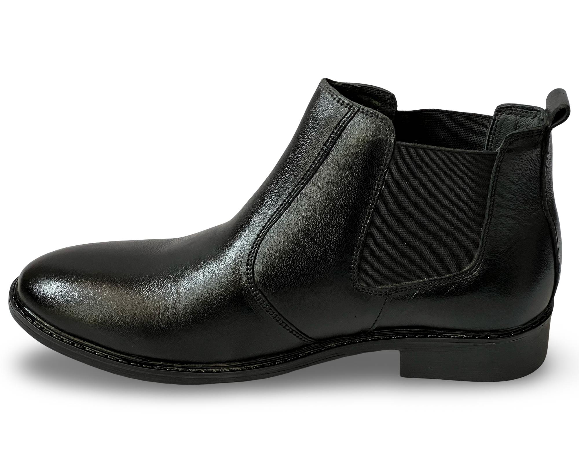 monarque || pha men's chelsea ankle boots,side buckle detail, classic design | formal office & casual wear shoes | genuine leather shoes