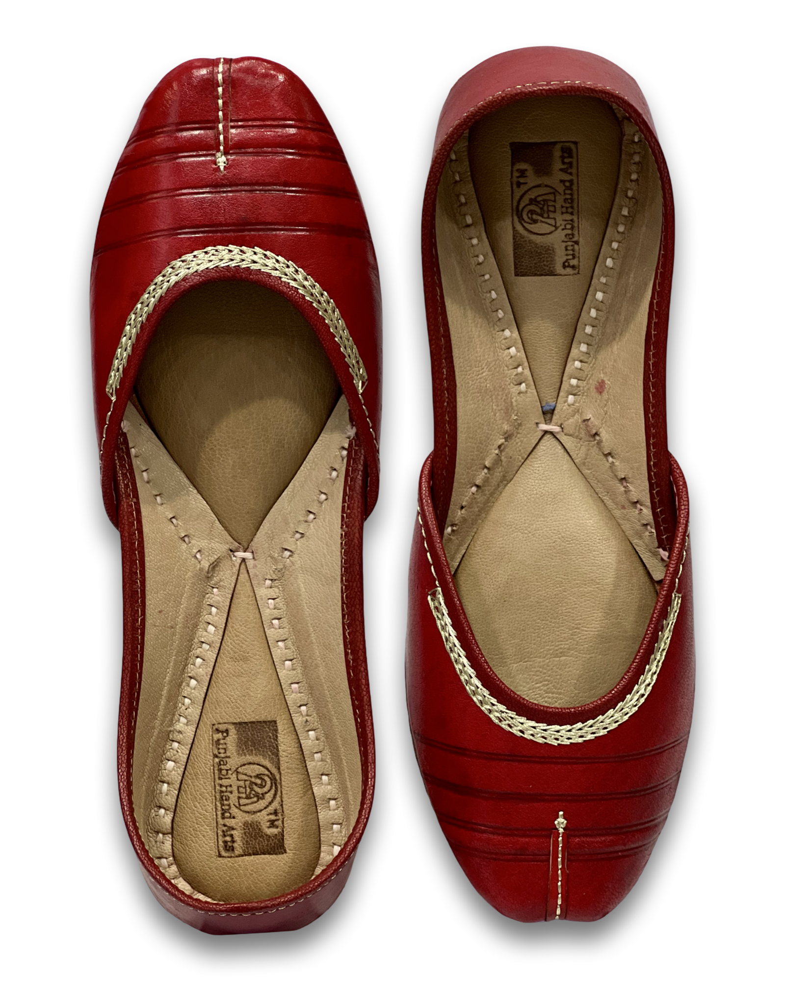 pha || women's traditional leather punjabi jutti, red,orange,black,brown, handcrafted slip on punjabi juttis