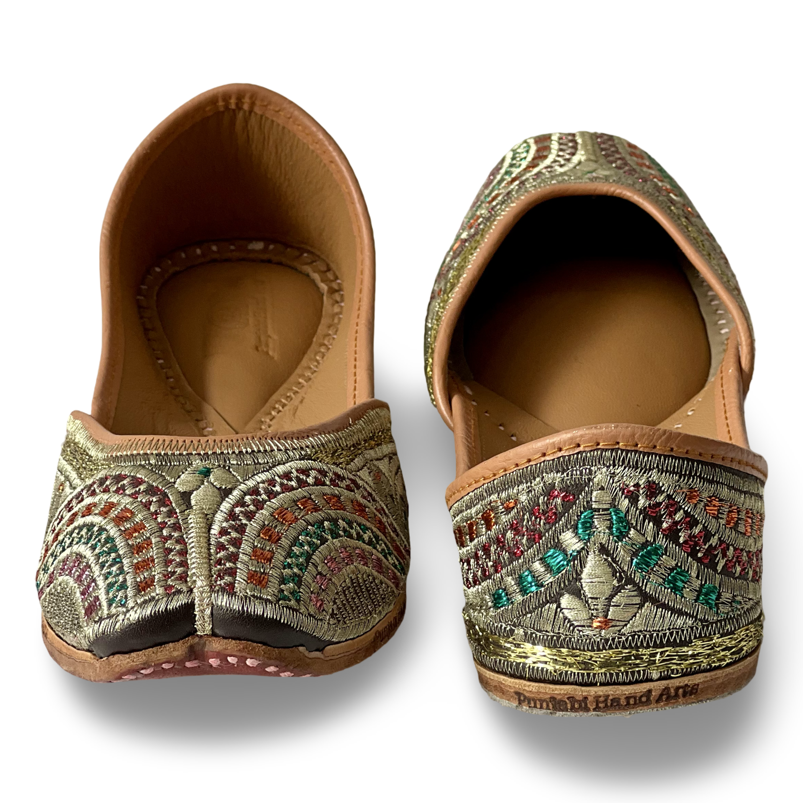 pha || women's traditional embroidered punjabi jutti, handcrafted multi coloured ethnic juttis, leather punjabi jutti